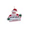KSA Set of 12 Powerball Personalized Santa Christmas Ornaments 3"